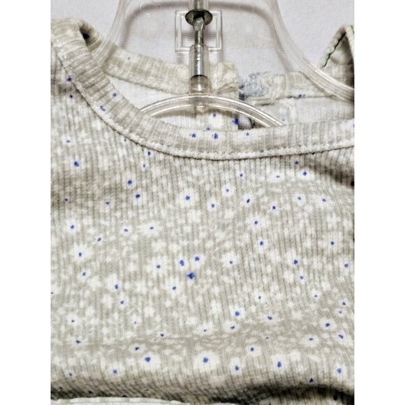 7 For All Mankind 2 Piece Denim Overalls And Flowered Top NWT 18M - Picture 3 of 10